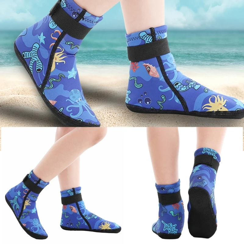 

Water Socks for Kids, Wetsuit Socks Kids Neoprene Toddlers Sand Socks Diving Socks Beach Shoes for Snorkeling, Swimming 24BD