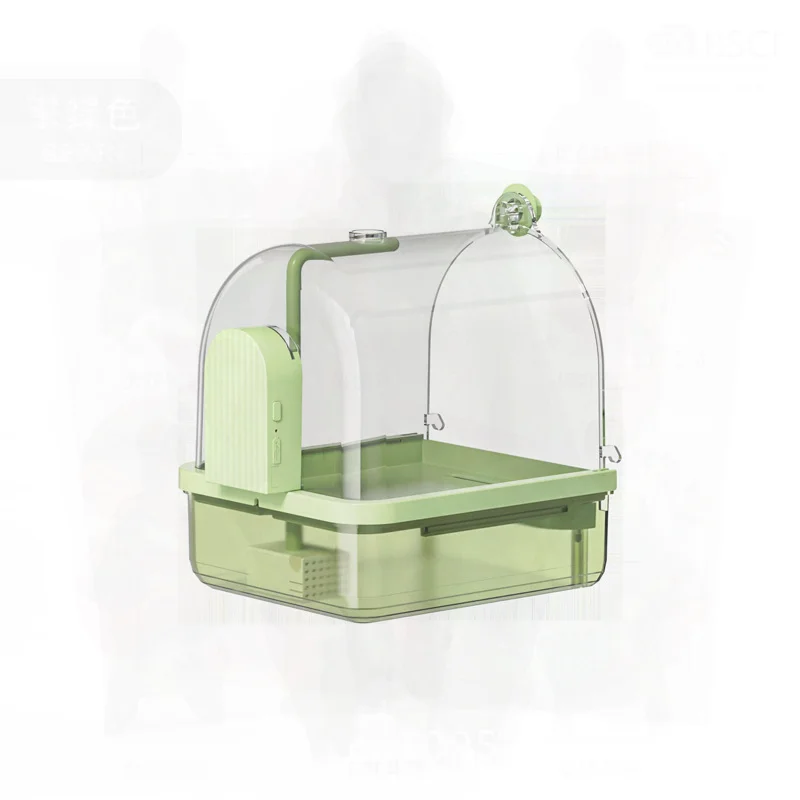 

Bird multifunctional bath basin bird bathroom Xuanfeng peony birdcage external parrot bath box