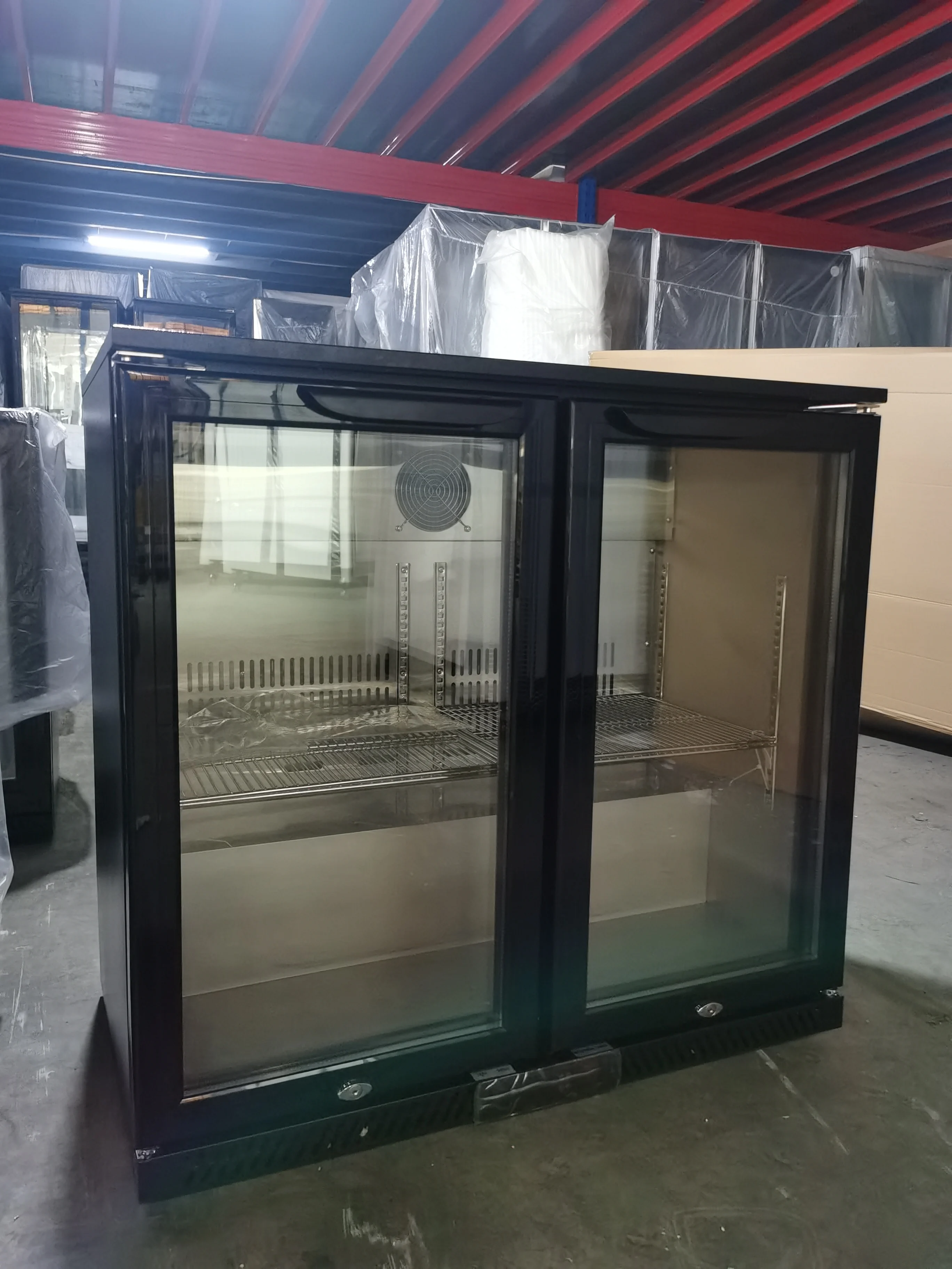 Single Door Under Counter Beer Cooler Bar Fridge Glass Fronted Refrigerator Display Back Bar Cooler