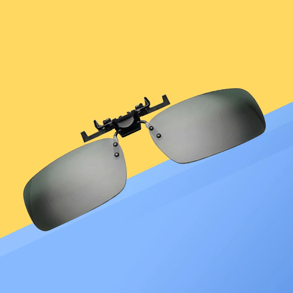 

Clip on Sunglasses Polarized Grey Lens for Men Women Lightweight Scratch Resistant Metal Plastic Frames Driving Outdoor