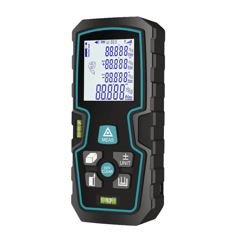

70m Laser Distance Measurer Electronic Level Ruler Range Finder Meter Digital Rangefinder