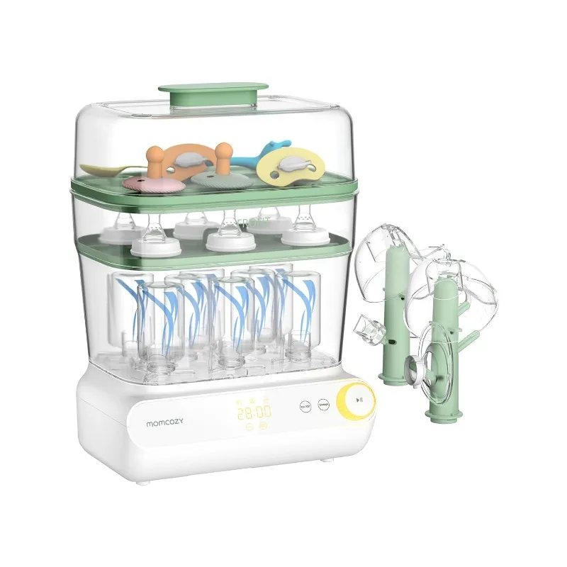 3 Layers Large Bottle Sterilizer and Dryer, Fast Sterilize and Dry, Universal Bottle Sterilizer for All Bottles & Breast Pump