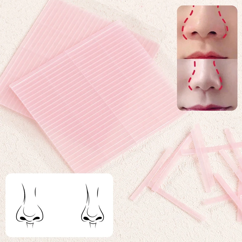50/200Pcs Disposable Invisible Slim Nose Stickers Thin For Nose Clip Corrector Face Skincare Ultra Facial For Beauty Salon