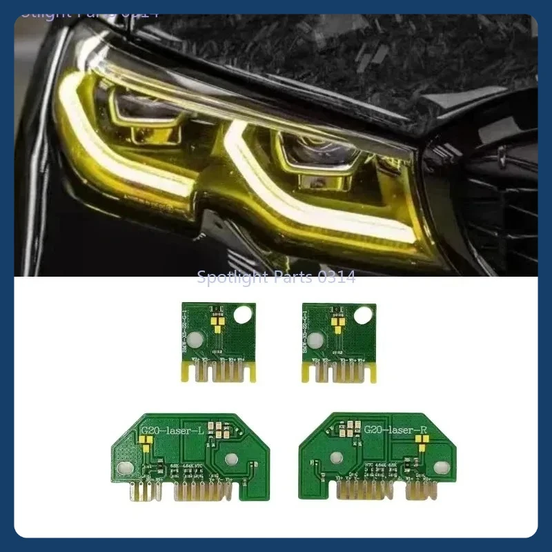 

New For BMW 3 series 2019-2022 angel Eyes Laser DRL LED boards Chips G20 G21 GTS Daytime running lights Lemon Yellow DRL