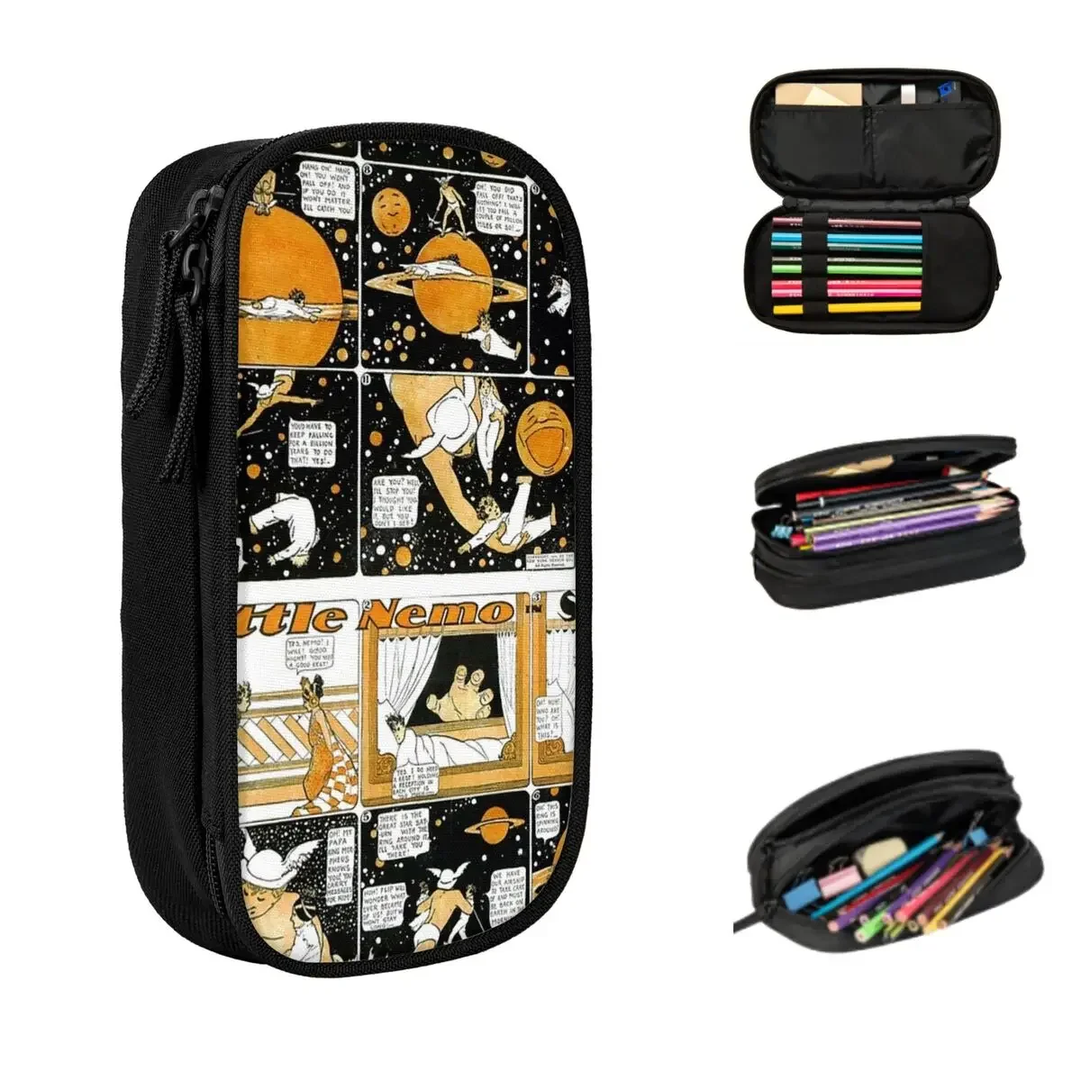 Little Nemo In Slumberland Full Page Comic (Mercury And Saturn) Pencil Cases Pen Bags Pen Box Pencil Pouch For Boy Girl Student