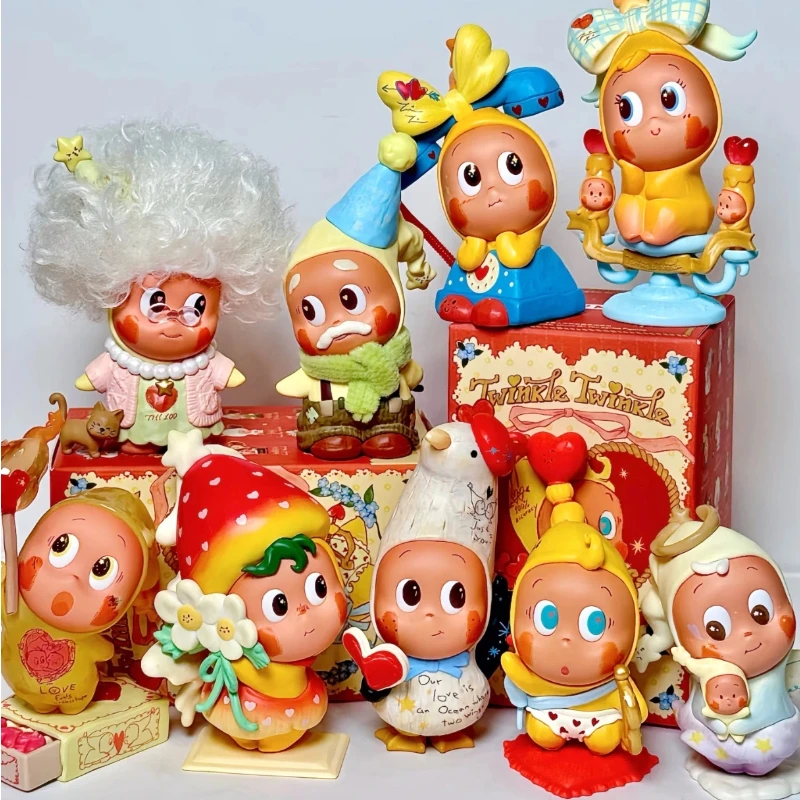 

Сюрприз-бокс Pop Mart: Серия «Twinkle Twinkle Crush On You» — Милая фигурка, кавайная кукла, очаровательная игрушка, украшение для рабочего стола, подарочная тайная коробка