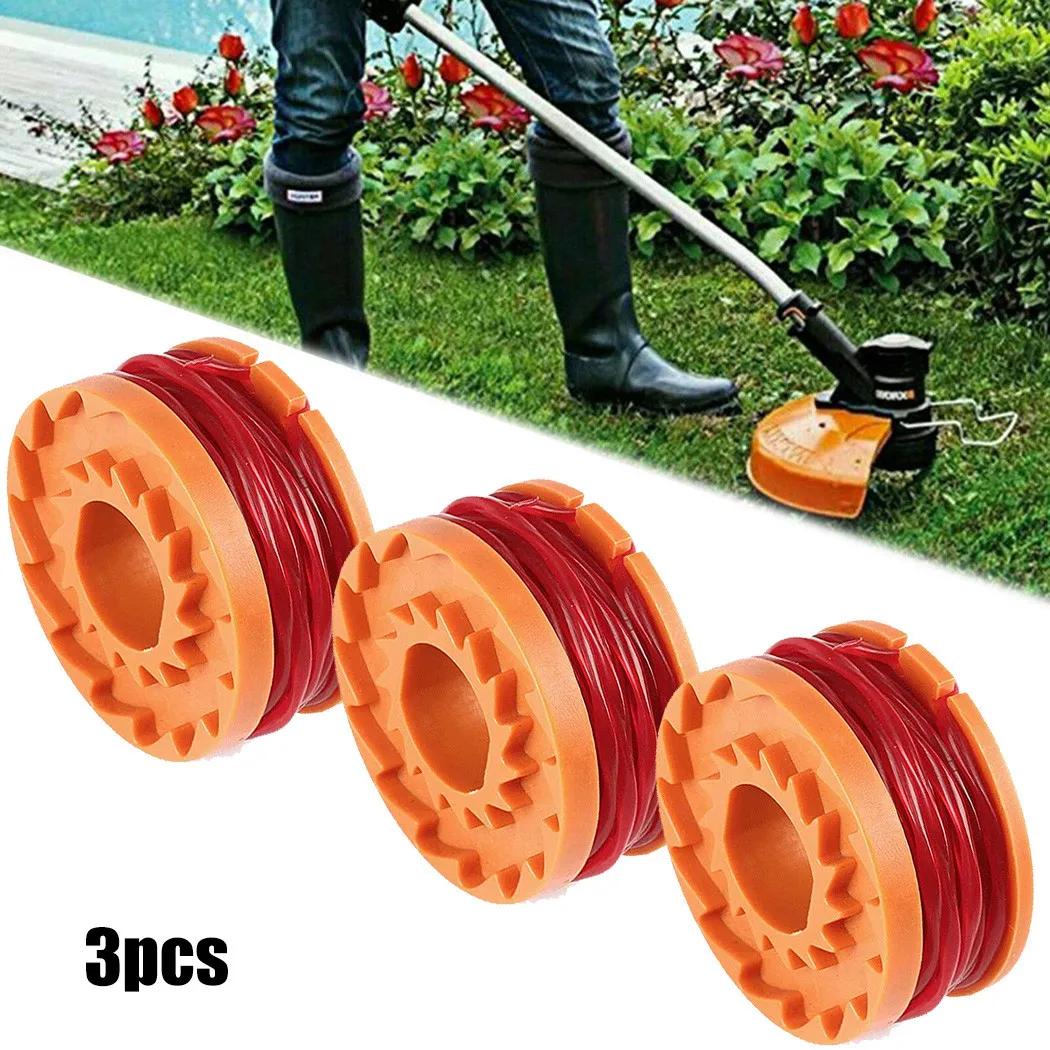 MGTP 18Li Compatible 3 Pack For MacAllister Spool and Line 1 5mm Diameter 2 5m Length WX150 Part Long Lasting Material