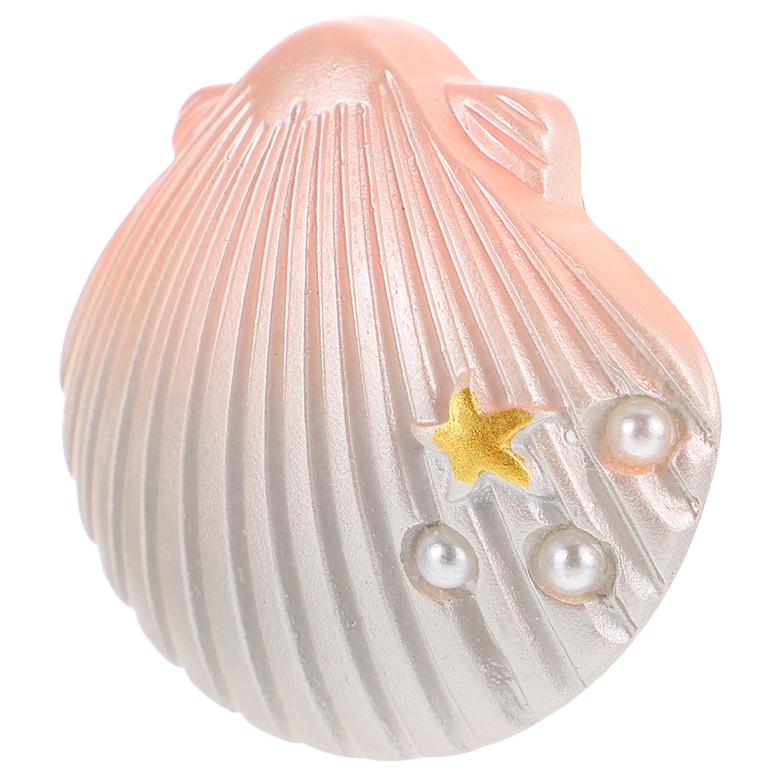 

Creative Shell Shape Fridge Decor Charm Resin Craft Adornment Premium Refrigerator Accessory Durable Scratch-Free Magnet