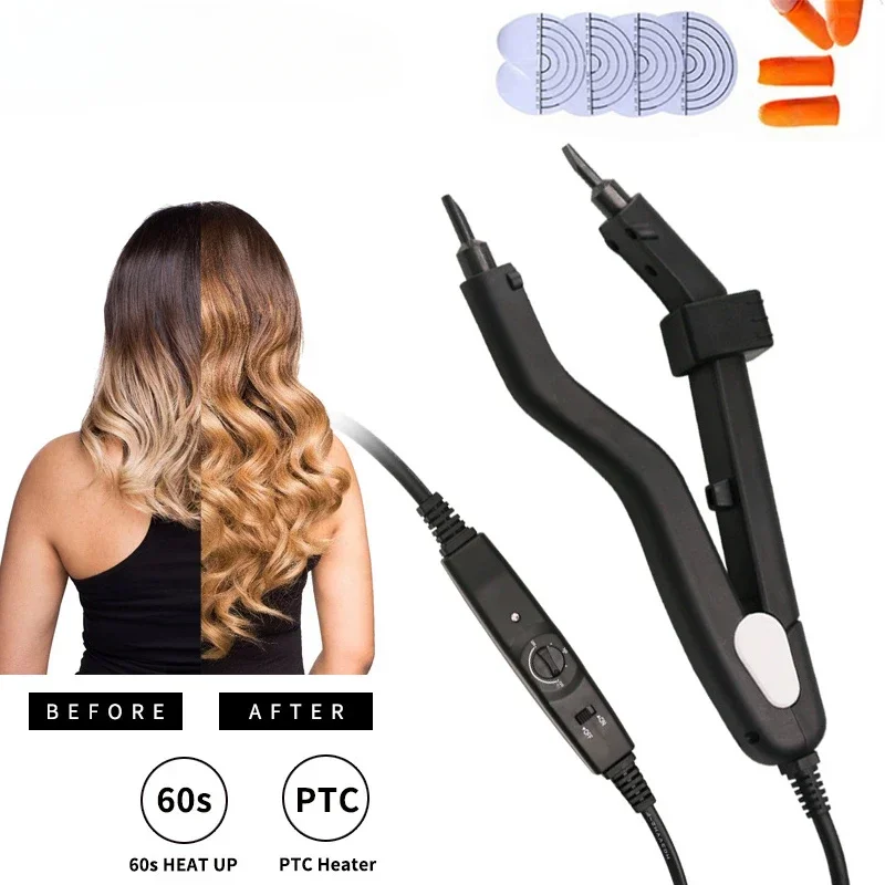 Tongs for hair extensions Hair extensions machine connectors extension tongs Heating Tip Hair Extension Iron hot