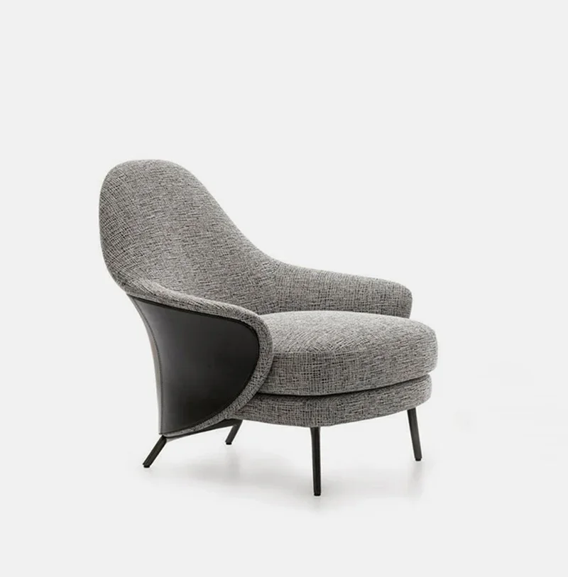 

Furniture Hot selling furniture nordic modern luxury wingback fabric sofa chair lounge living room chair