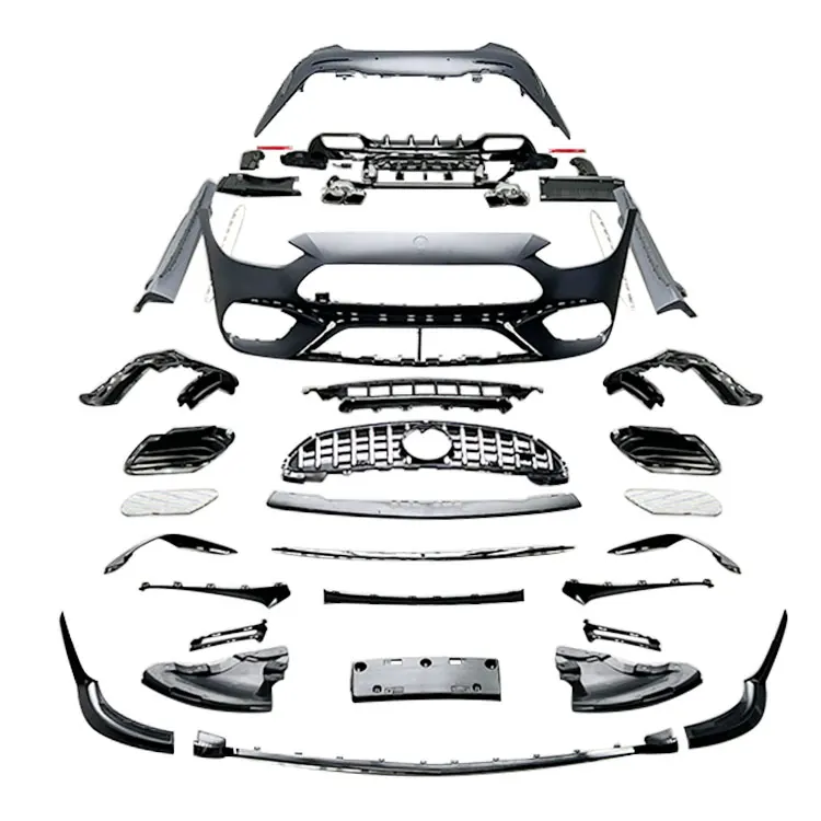 

Class C W206 2021 + Hot Sale C63 P Style Auto Parts Lip Grille Front Bumper Body Kit