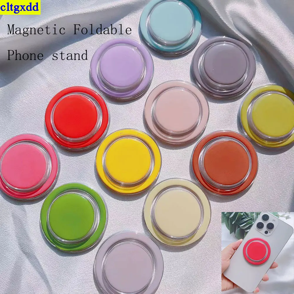 

cltgxdd 1piece portable candy color suitable FOR Magsafe magnetic airbag holder, phone accessory holder, handle socket, pocket