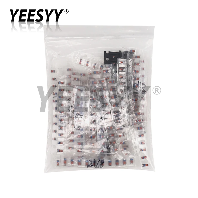 300pcs 1/2W SMD LL34 Zener Diode Assorted Kit 0.5W 2V - 39V 30Values Each 10pcs DIY Sample Set