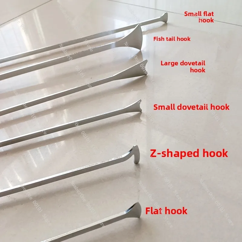Car Dent Repair Tool Flat Shovel 6-piece Set Hook Body Interlayer Dent Pit Repair Ejector Pole Accessories