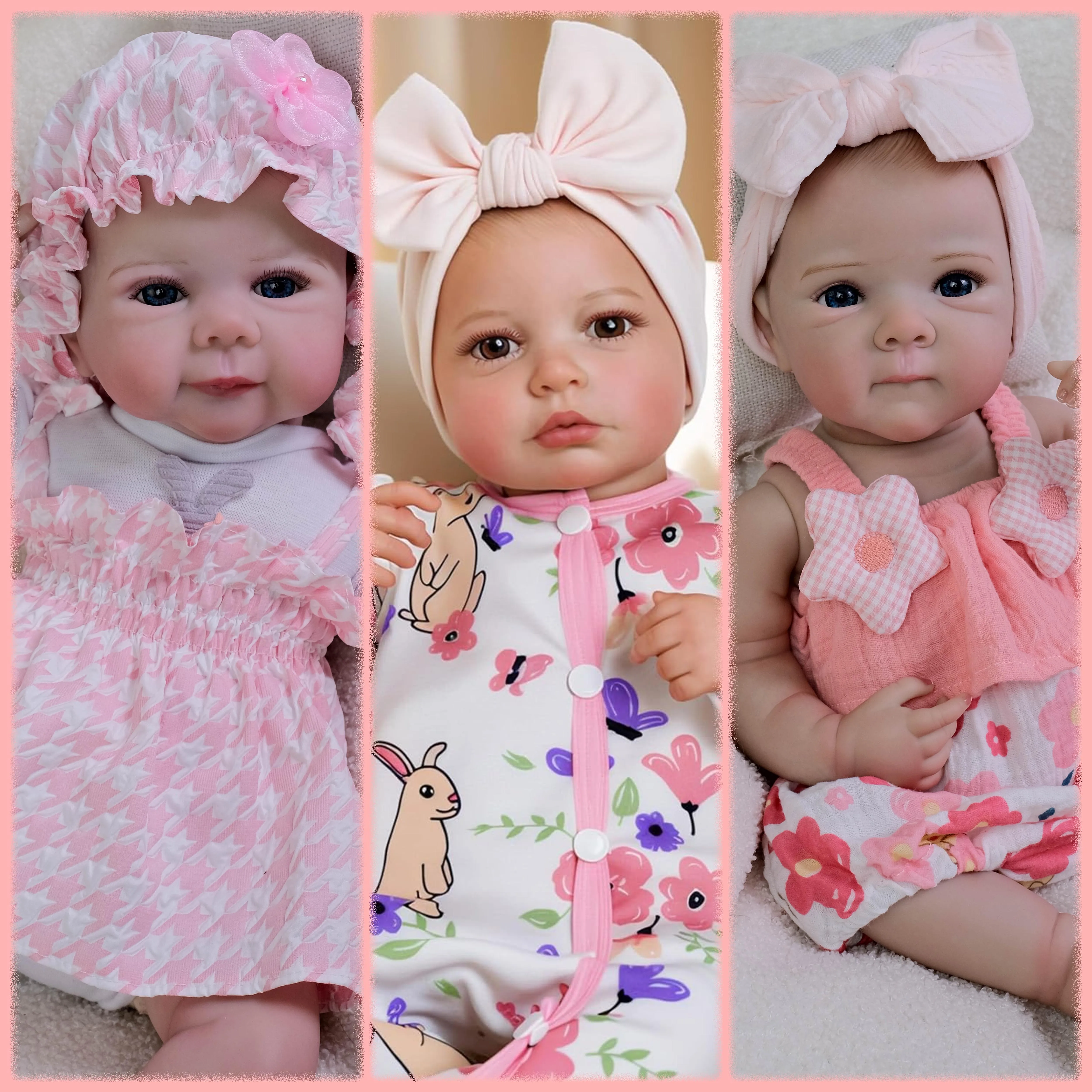 19 بوصة بيتي/جولييت/لولو كامل الفينيل الجسم رسمت الشعر نابض بالحياة تولد من جديد الطفل طبقات متعددة اللوحة ثلاثية الأبعاد الجلد مرئية الأوردة