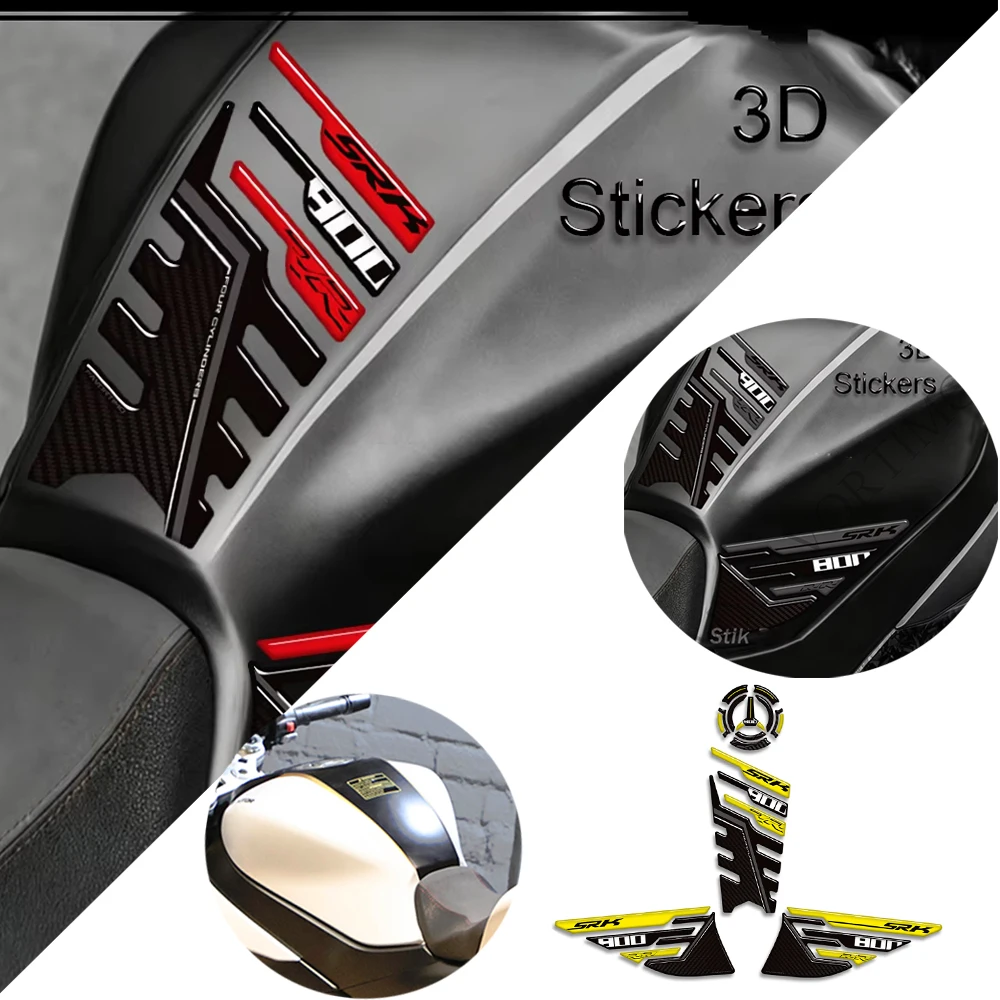 

Motorcycle For SRK800 SRK GSR 800 RR Motorcycle Tank Pad Cap Gas Fuel Oil Kit Knee Protection Stickers Decals 2024 2025