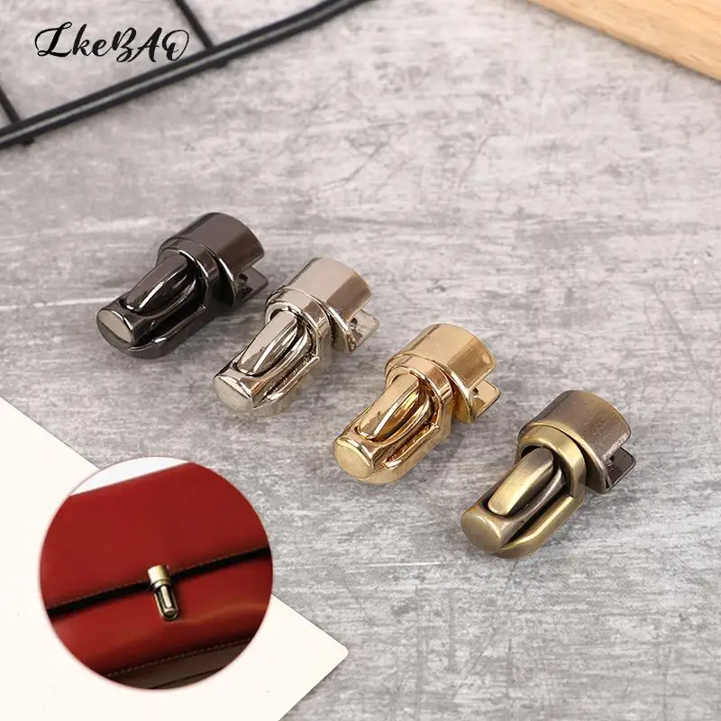 1Pcs Durable Metal Column Tuck Lock High Quality Closure Catch Clasp Buckle Fasteners For Leather Bag Case Handbag Purse