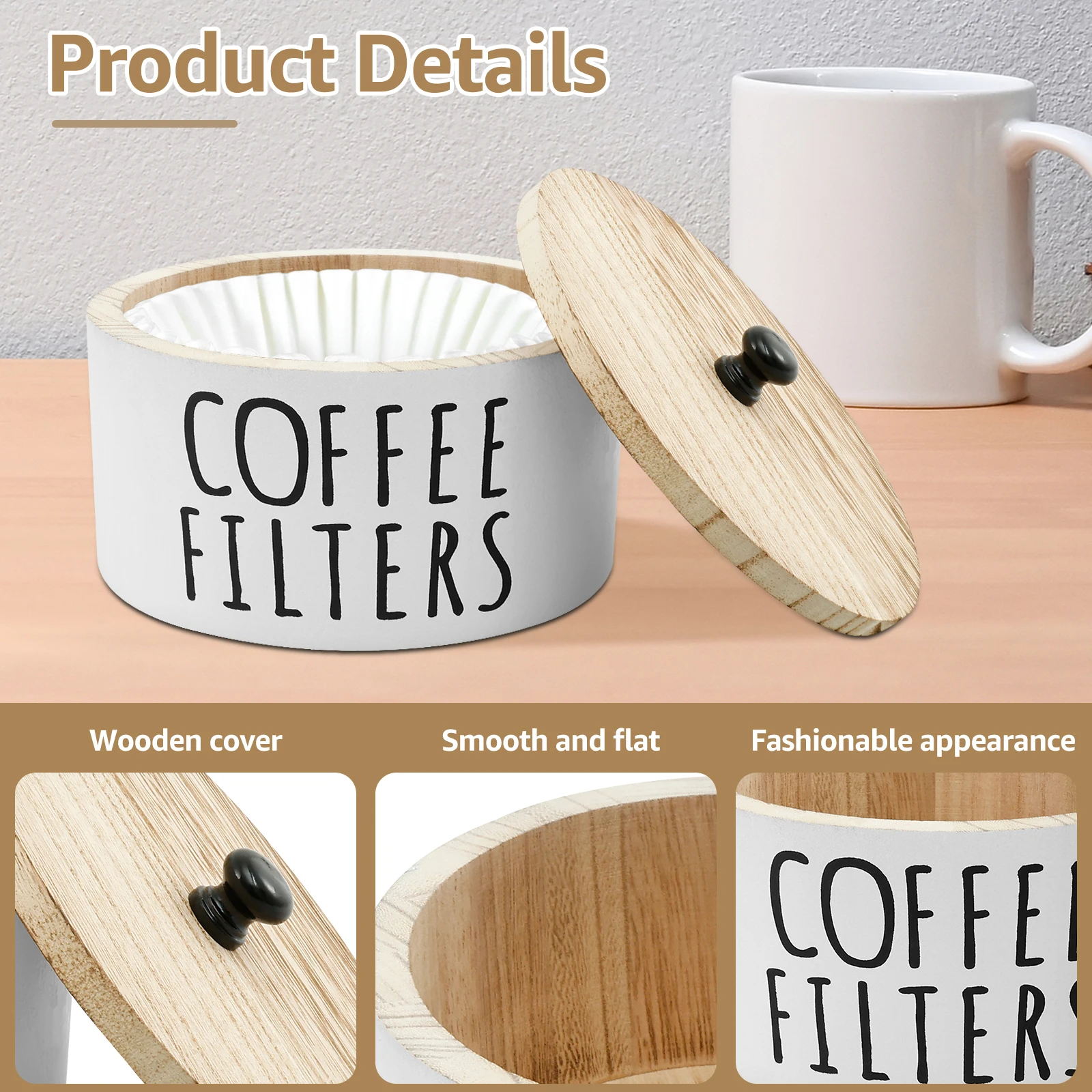 Coffee Filter Holder with Lid  - đánh giá và giá Coffee Tea Drawer Organizer