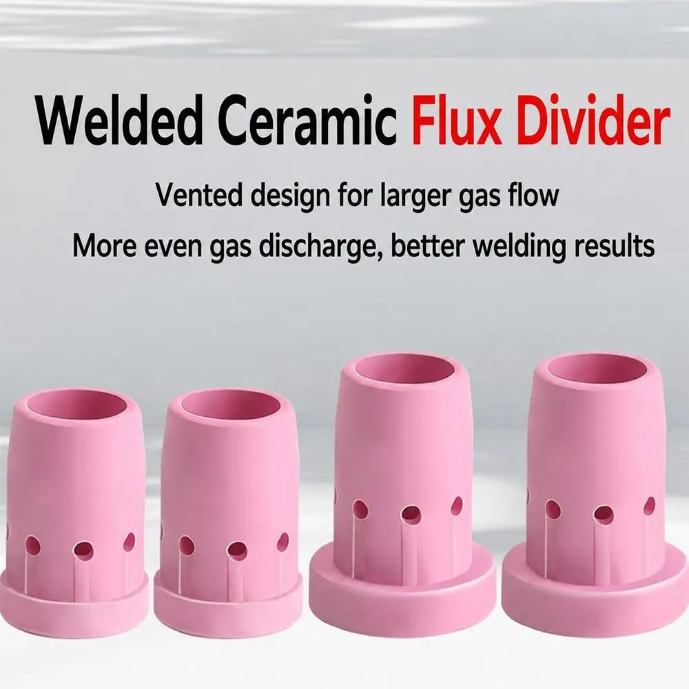 10Pcs 24KD 36KD Ceramic Welding Gas Diffuser 350A 500A Alumina Ceramic Ceramic Current Shunt High Temperature Resistant