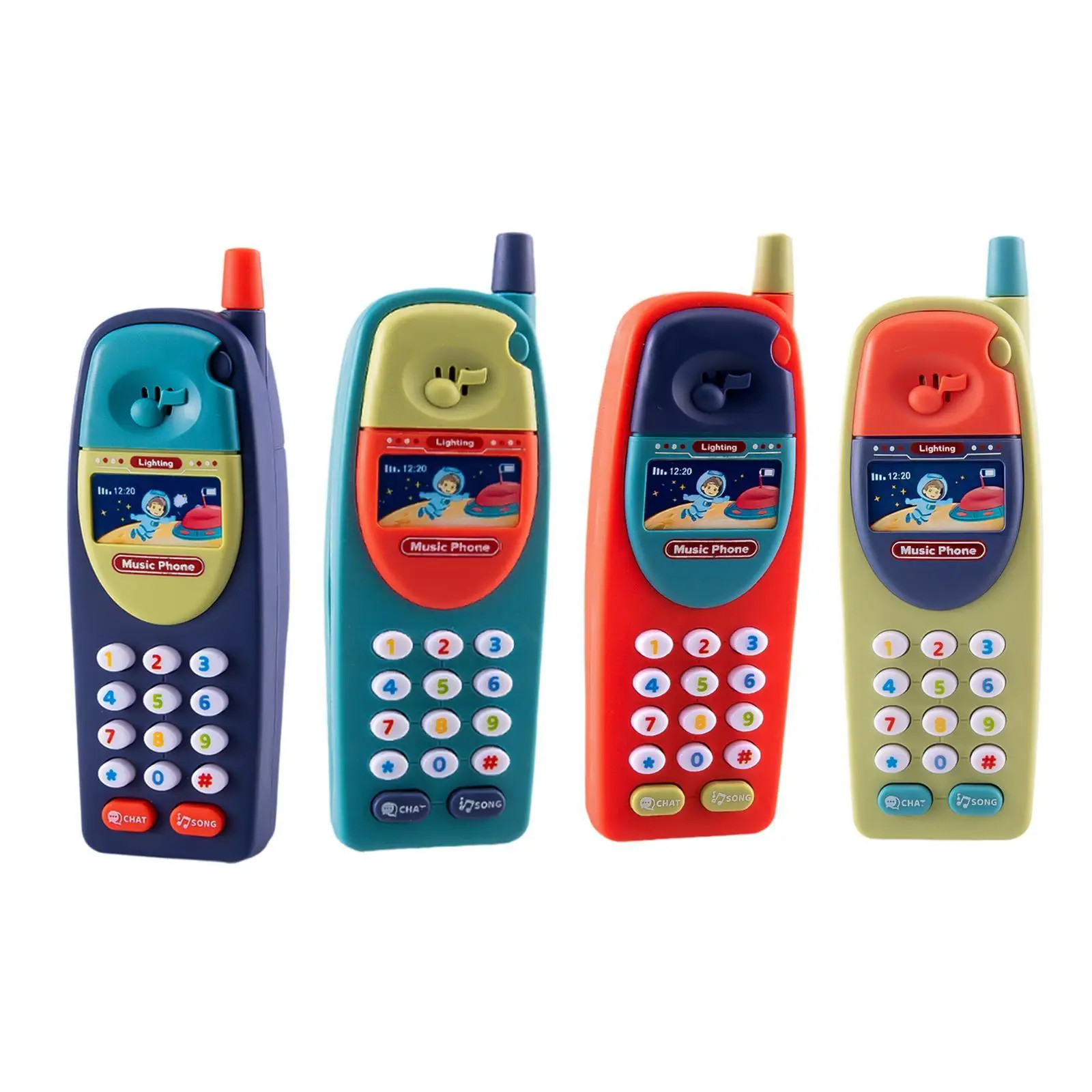 Giocattolo per telefono per bambini Suoni musicali per bambini Giocattoli Sviluppo delle abilità motorie interattivo