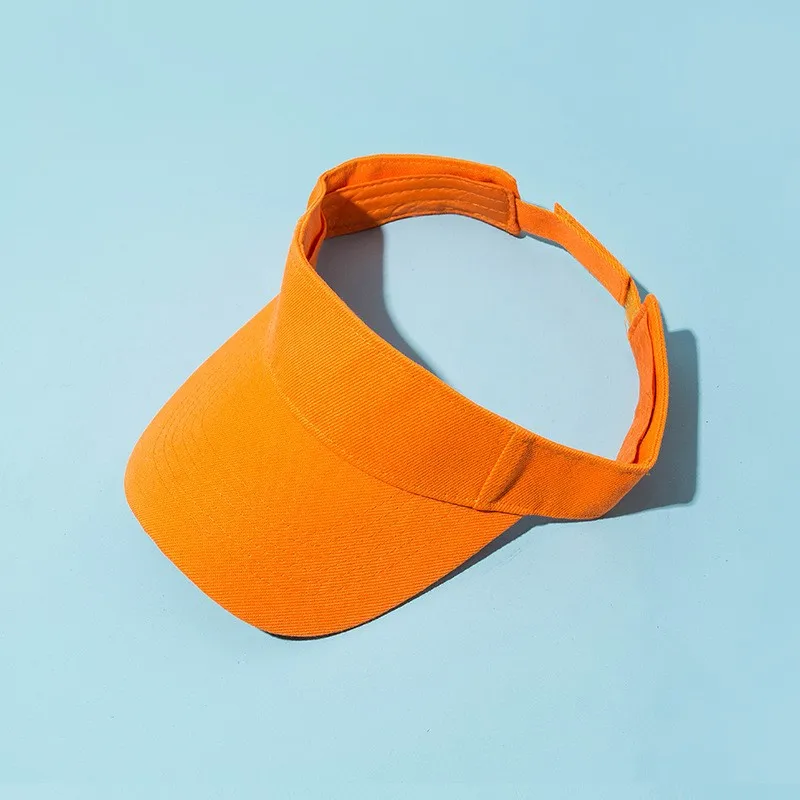 Unisex Summer Baseball Cap Casual Empty Top Sun Visor Tennis Cap for Children Outdoor Group Activities Solid Sunscreen for Boys