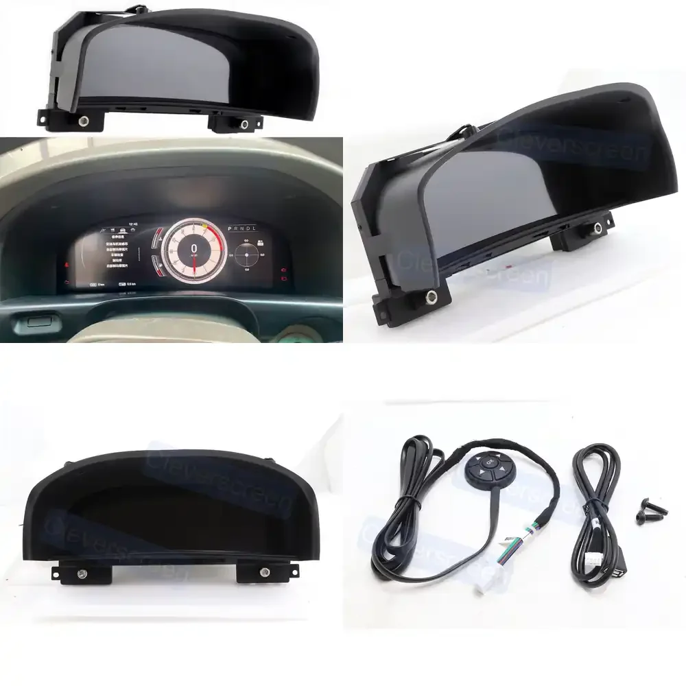 12.3 Inch Linux System Speedometer CarPlay Digital Cluster LCD Instrument Cluster Backup for LC100 2008-2015