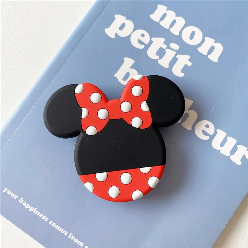 만화 미키와 미니 스타일 남성 여성 유니버설 접이식 복제 휴대 전화 손가락 반지 홀더