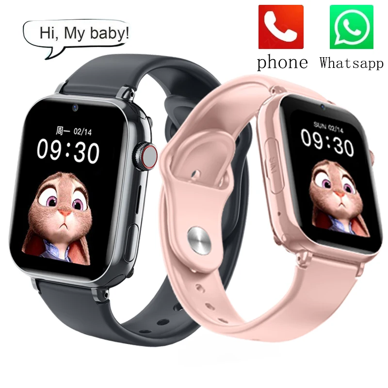

4G Смарт-часы Детские GPS WIFI Видеозвонок SOS Приложение Загрузка Детские умные часы Камера Монитор Трекер Местоположение Телефон Часы