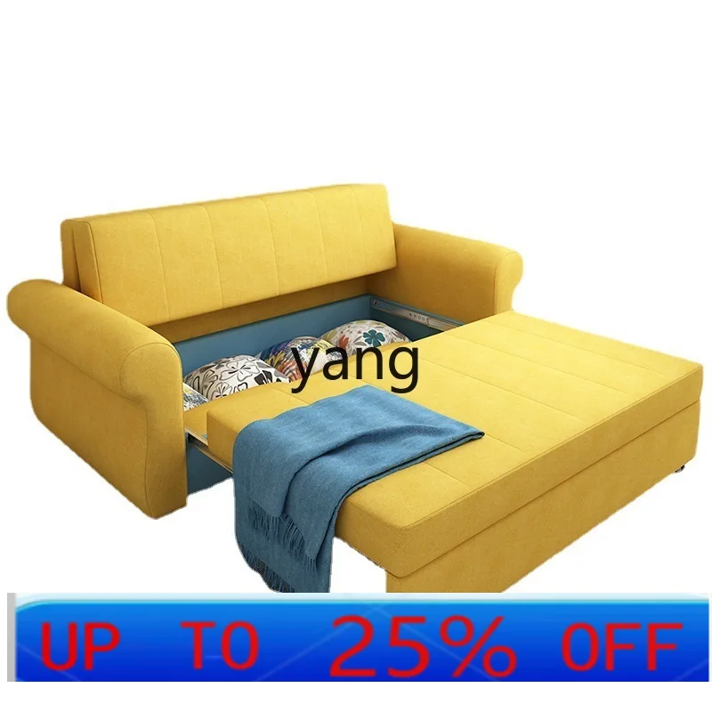 

LTT latex sofa bed small multi-function double triple fabric storage sofa bed