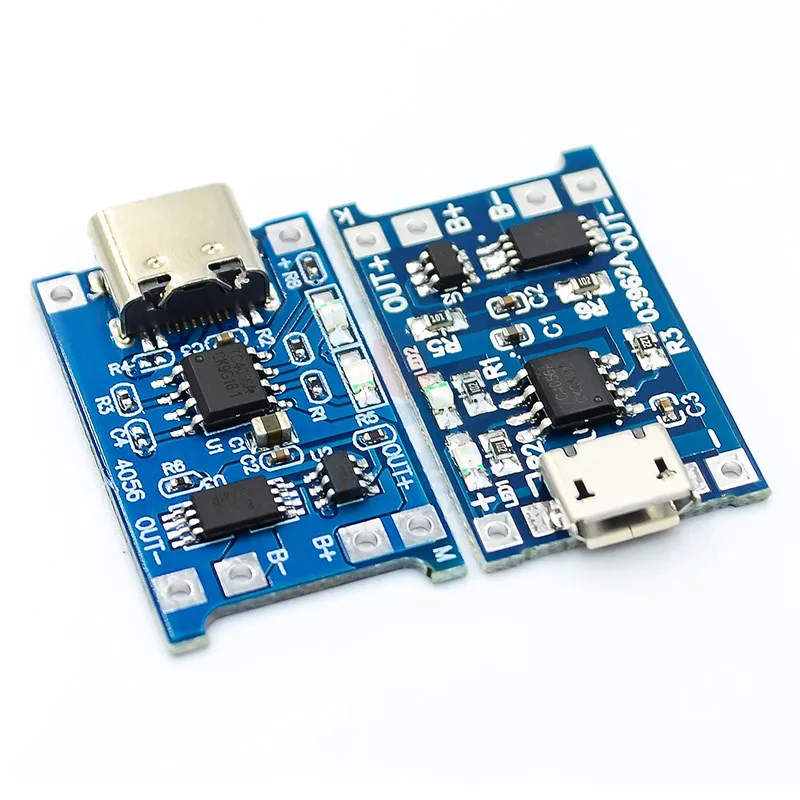 

5Pcs TP4056 1A Lithium Battery Charging Board Module TYPE-C USB Interface Charging Protection Two-in-one