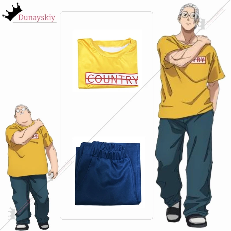 ساكاموتو القلقاس تأثيري حلي أنيمي ساكاموتو أيام لعب الأدوار موحدة تي شيرت المئزر ساكاموتو القلقاس شعر مستعار مجموعة للجنسين الزي