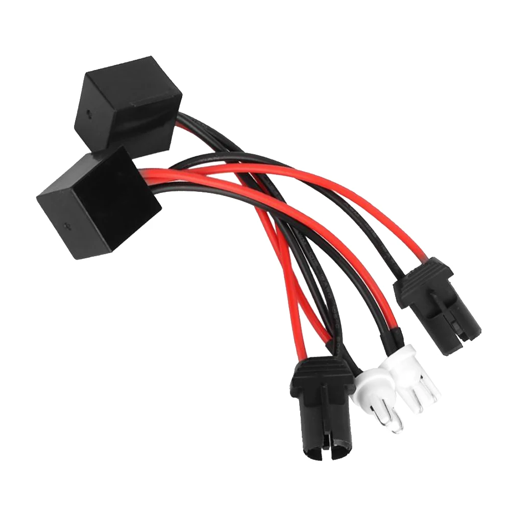 Dispositivo decodificador de faros LED Canbus T10, 2 piezas, antiparpadeo, resistencias, cancelador de errores, Canbus