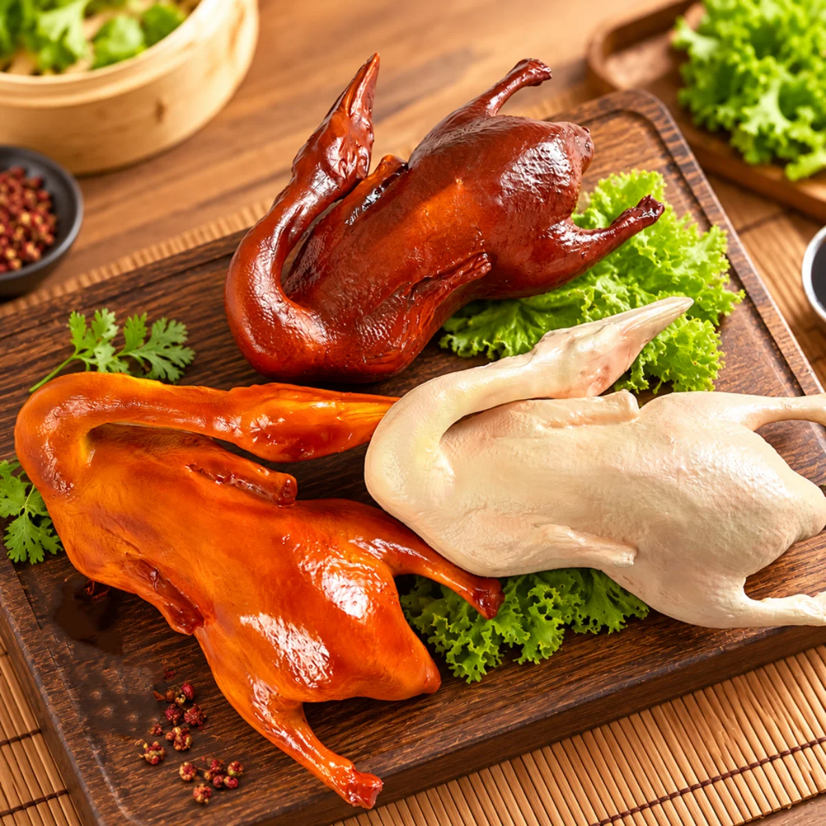 28cm Simulated Roast Duck Model, Party & Picnic Table Centerpiece, Photo & Short Video Prop, Roast Duck Shop Window Display