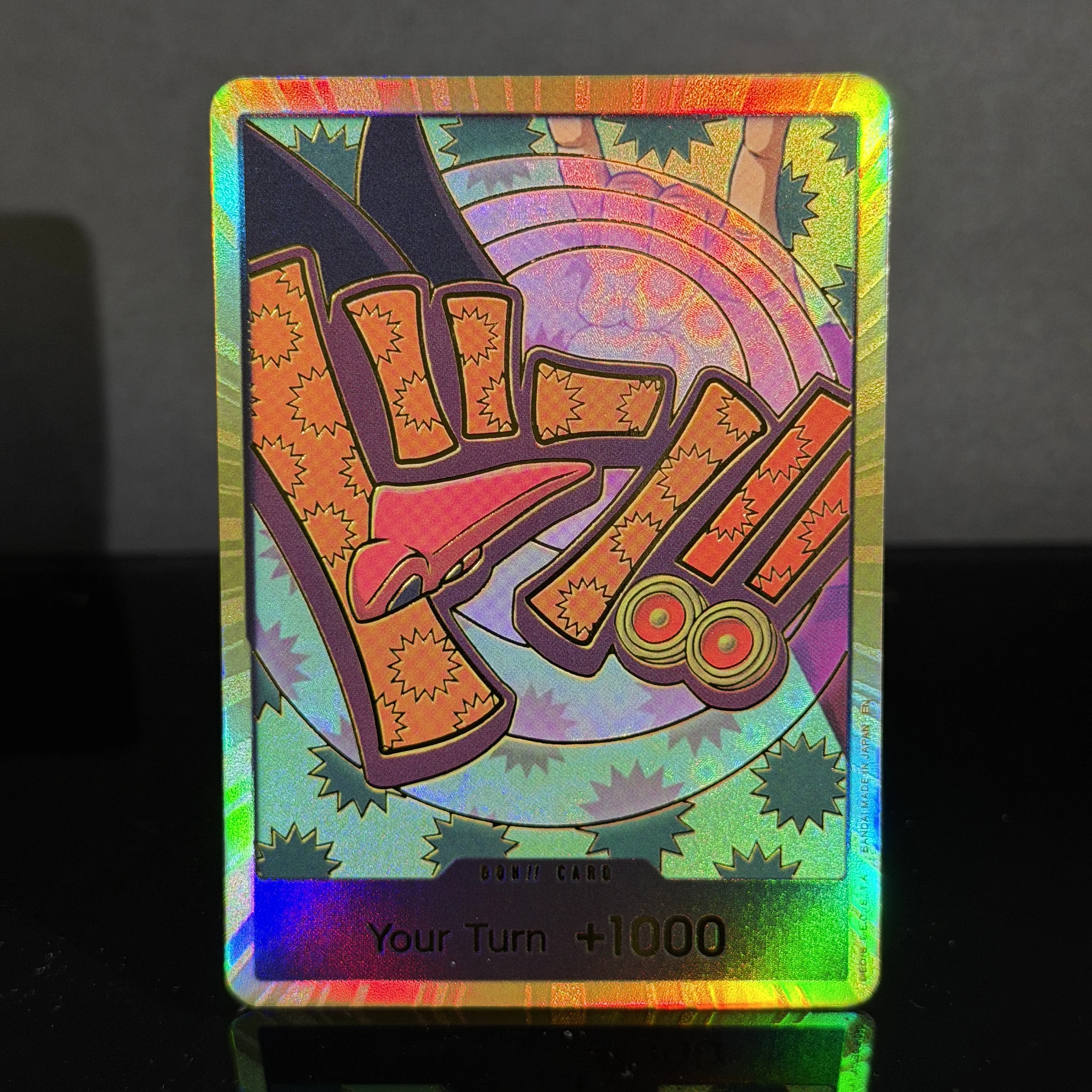 OPCG ONE PIECE TCG Gold Frame DON!! Card Alternate Art Holographic Yamato Shanks Uta Chase Rare Premium Proxy Collector Card view 3