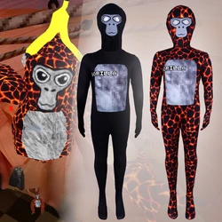 Kids Game Monkey Jumpsuit Halloween Costume Lava Skin Gorilla Tag Cosplay Child Anime Bodysuit Carnival Party Fancy Dress Up