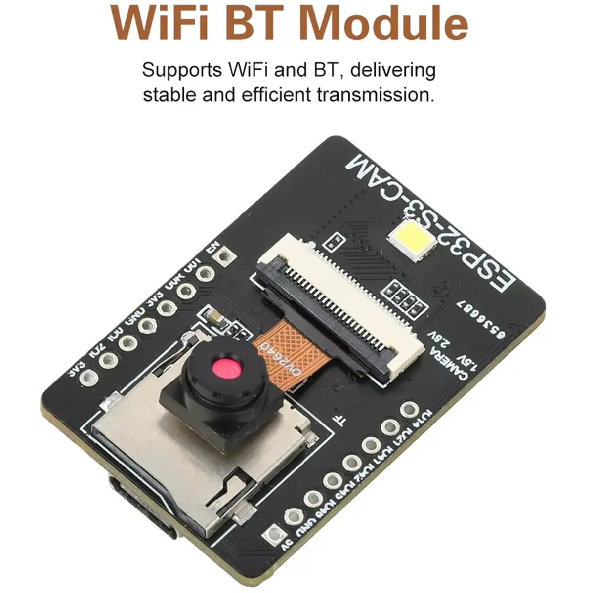 update. ESP32-S3-CAM WiFi Bluetooth Development Board Visual Recognition Module Type C Support OV2640 OV3660 Camera