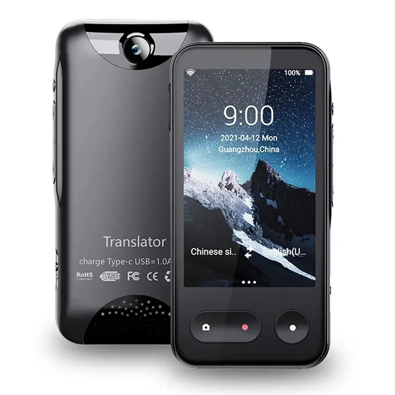 

A99E-Portable Smart Voice Translator 4G Internet 138 Languages Real Time Online Instant Off Line Translation AI Conversion
