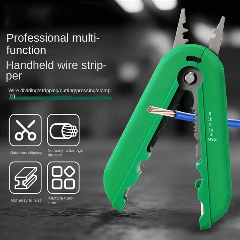 SEWS-AWG كماشة كهربائي سلك متجرد كابل الشبكة المنزلية المحمولة متعددة الوظائف #5