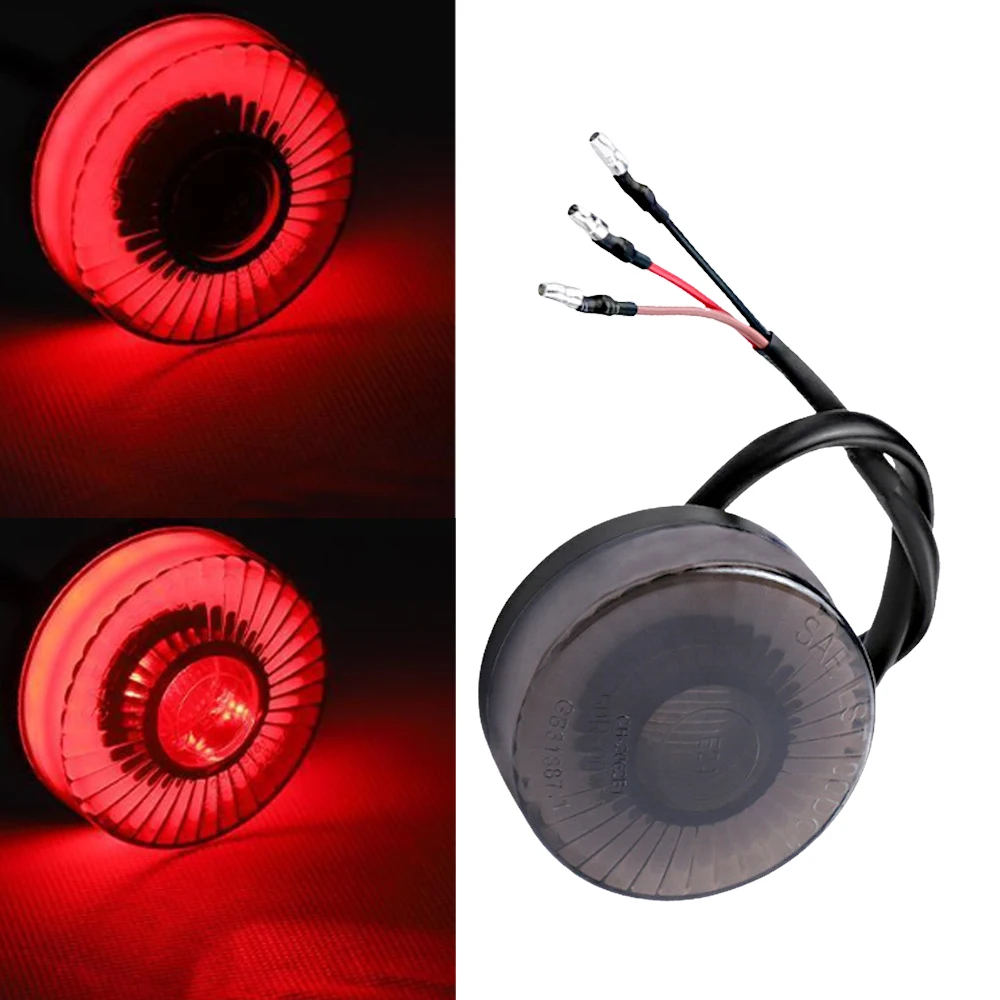 

ABS Motorcycle LED Tail Light Red Light 12V LED LED Rear Brake Stop Tail Light Lamp Moto Brake Stop Tail Light