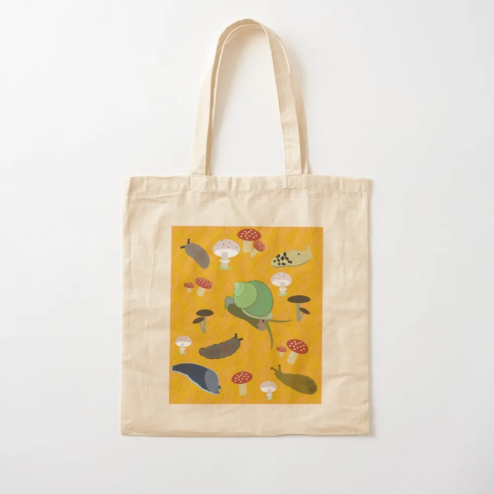 الخريف Gastropods حمل حقيبة المتسوق حقائب للنساء حقيبة قماش مخصصة للمتسوقين حقائب الشاطئ النسائية #2