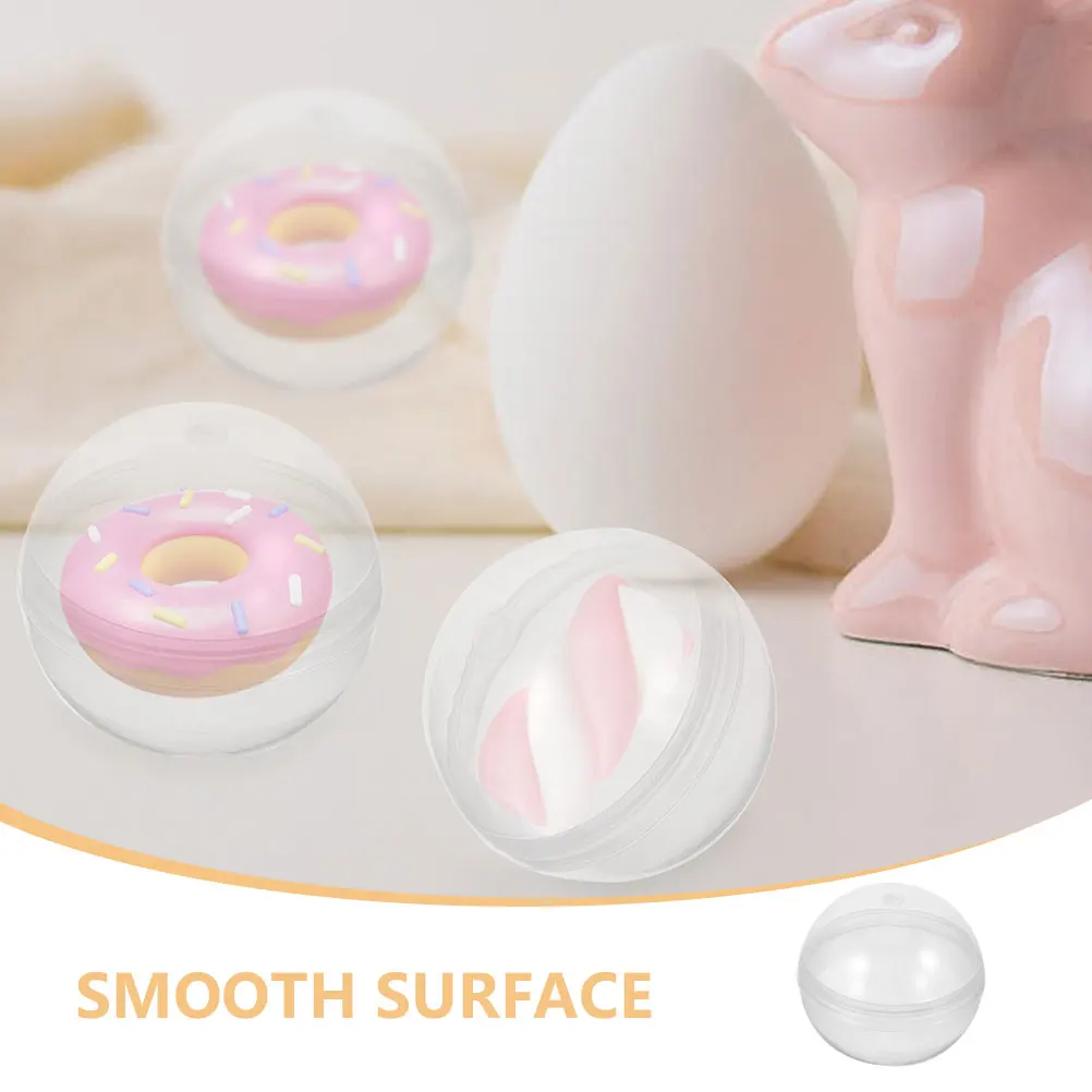 

50pcs Fillable Round Plastic Balls for Kids Claw Machine Party Gifts Reusable Decorative Easter Craft Supplies Packaging