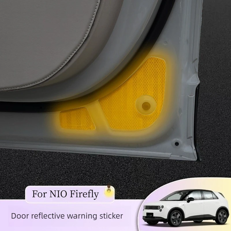 For NIO Firefly Car Door Reflective Safety Strip Luminous Warning Multifunctional Creative Vinyl Sticker