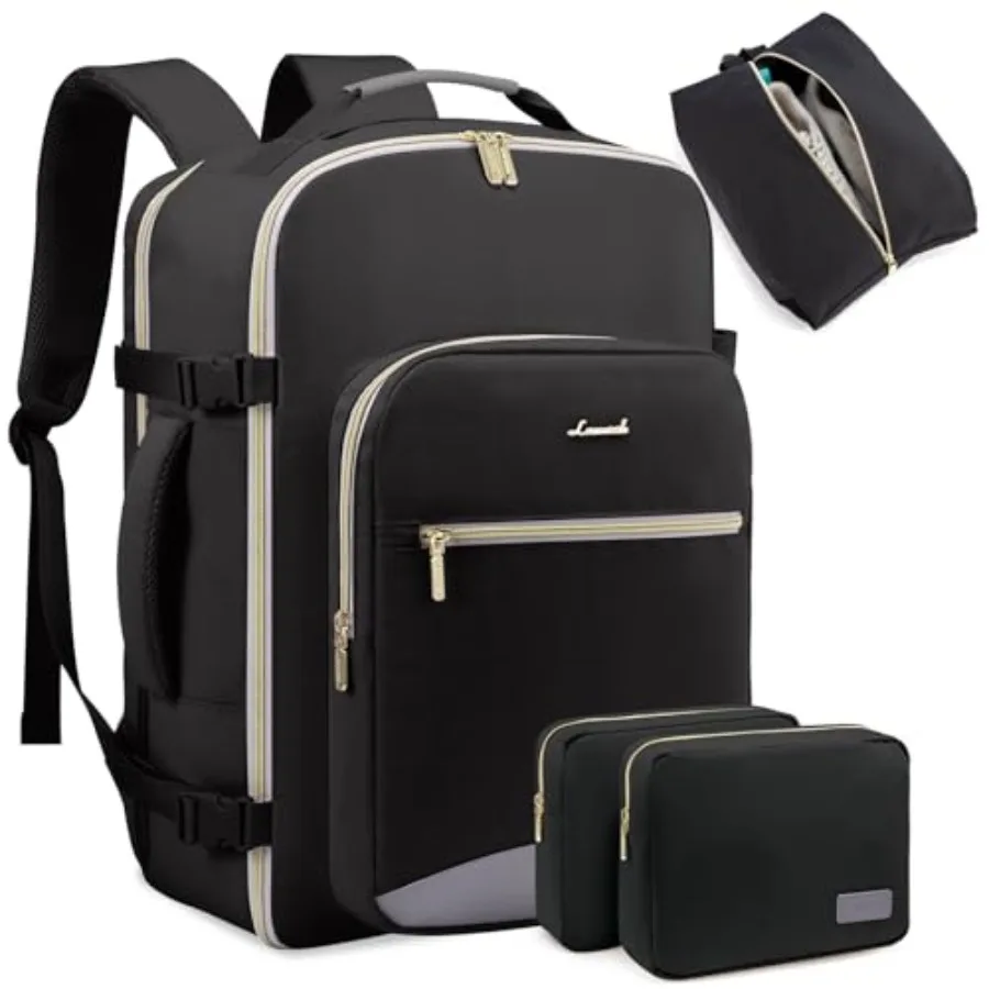 

50L Travel Backpack for Women MenWaterproof Airline Approved Carry On Luggage Travel Essentials TSA Carry On Backpack Personal