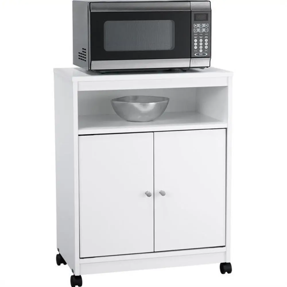

Good To Go Landry Microwave Cart, White