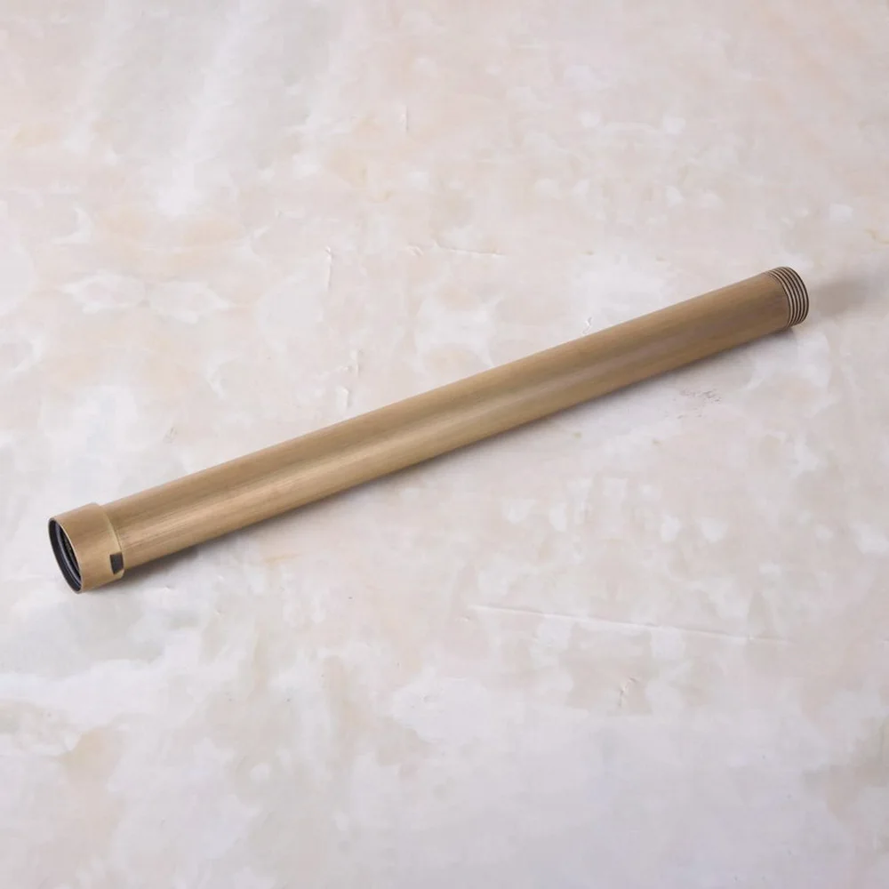 32cm Vintage Retro Antique Brass Extension Tube Pipe Rod For Rain Shower Faucet Set (G3/4\