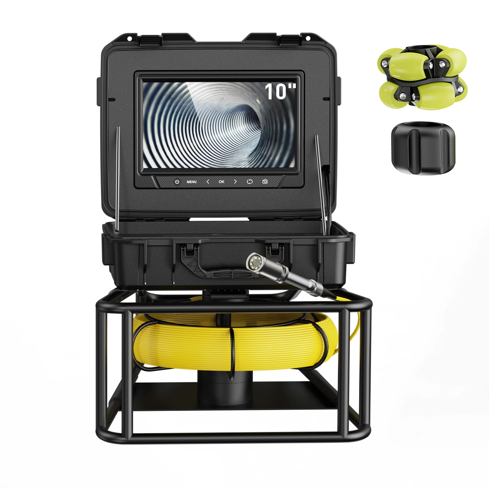 

OEM G100 23MM+20CM Length Industrial Sewer Pipe Borescope Camera Factory Wholesale 10 Inch Screen IP68 Waterproof H.265 Analog