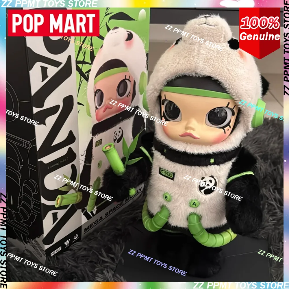 

POP MART Mega Space Molly 400% серия панды, оригинальная слепая коробка, милая аниме-фигурка, орнамент, фигурки, игрушки, куклы, модель, подарки