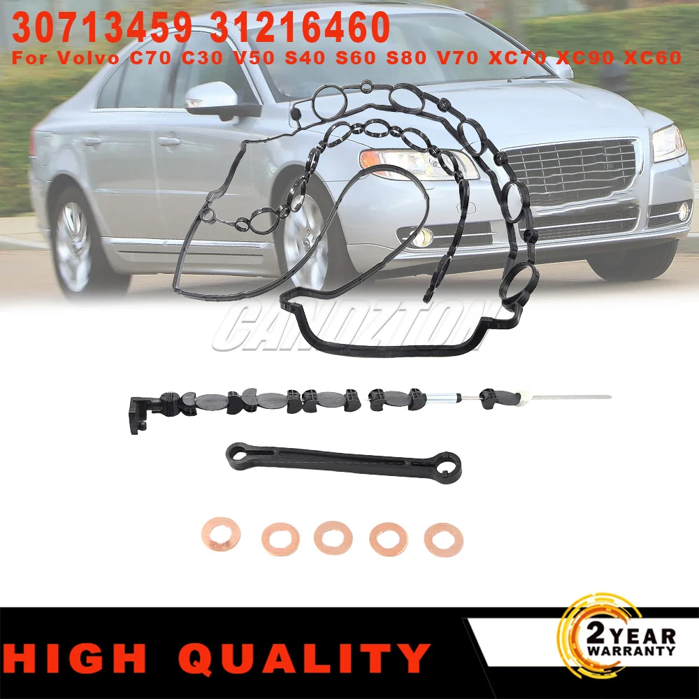 

For Volvo C70 C30 V50 S40 S60 S80 V70 XC70 XC90 XC60 D5 New 1Set Swirl Flaps Throttle Kit 30713459 31216460 Car Accessories