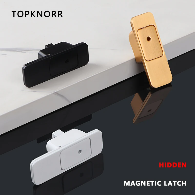 Invisible Magnetic Hidden Latch Wooden Door Anti-theft Door Concealed Hidden Latch Double Door Mother Door Silent Door Latch