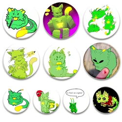 Funny Silly Gnarpy on A Skateboard Meme Brooches Regretevator Gnarpy Badge Gamer Collect Gift Accessory Handmade Button Pins